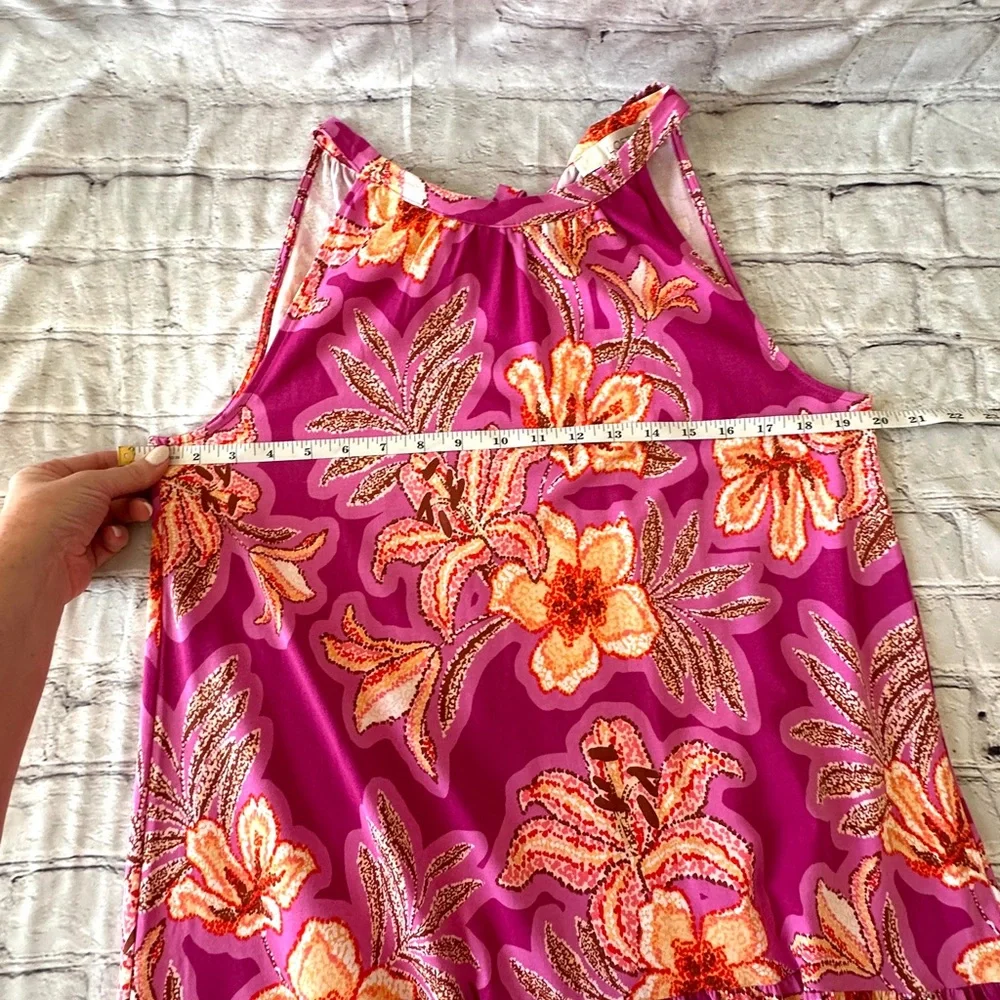 Loft Pink Mosaic Mini Halter Swing Dress - Picture 6 of 7
